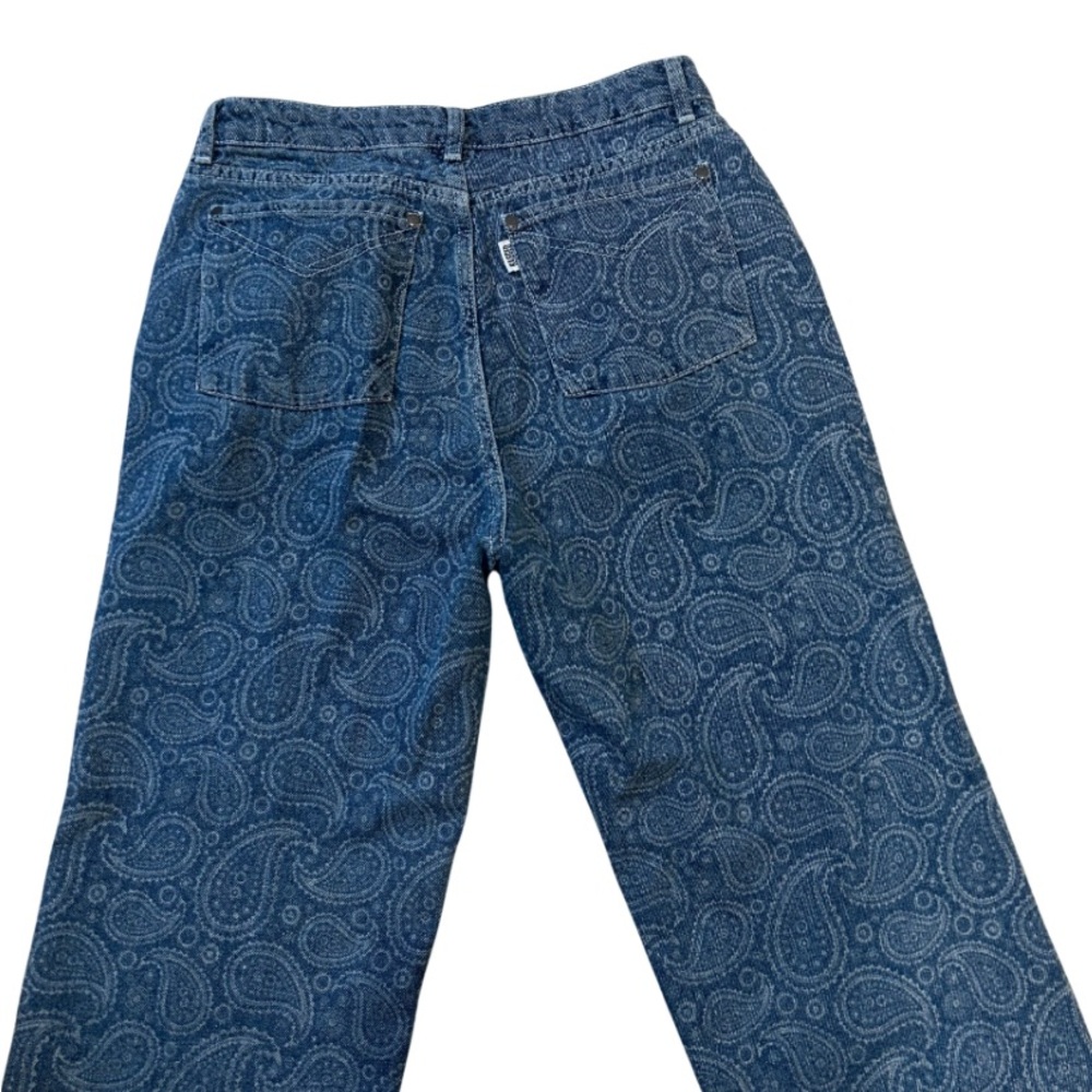 The Ragged Priest Rapture Straight Jeans | Blue Paisley Print Denim | Size 30 - Picture 5 of 7